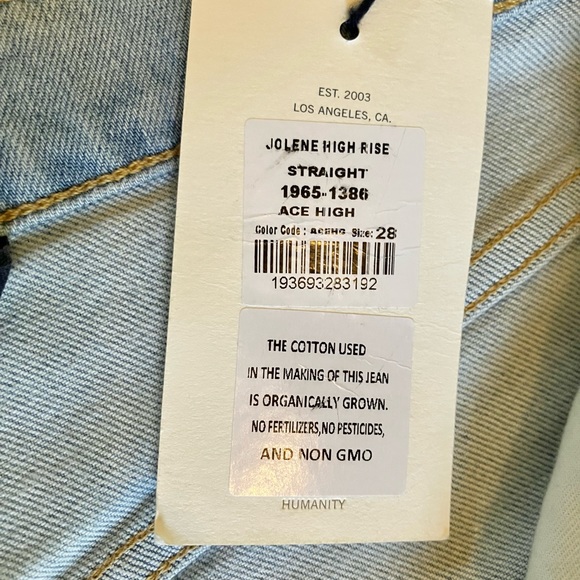 Citizens of Humanity Jolene High Rise Vintage Slim Straight Ace High Sz 28 - Picture 14 of 16